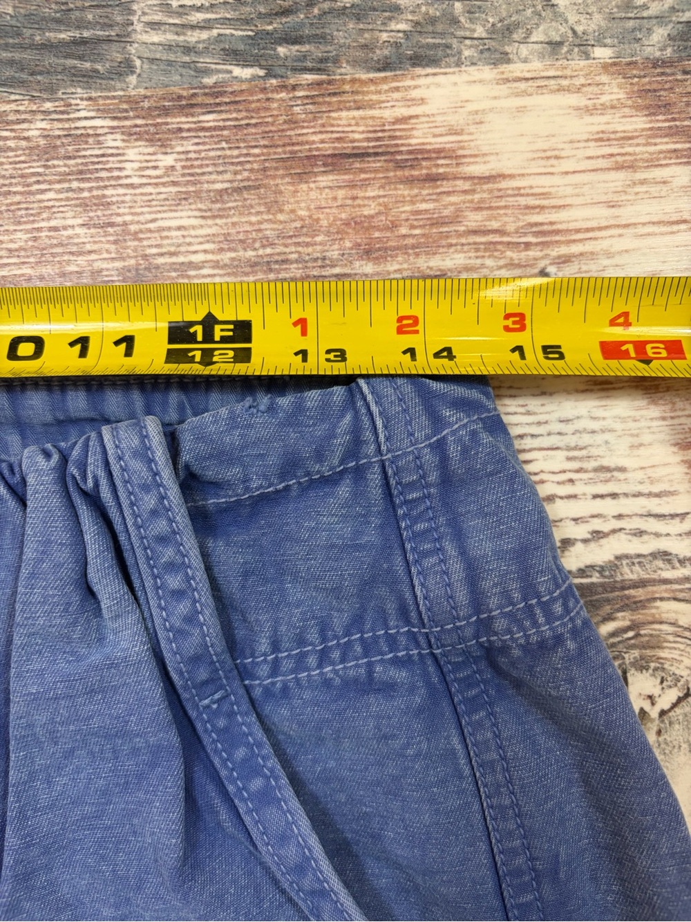 We The Free Brentwood Slouchy Cargo Pants Ebb & Flow (Blue) Size 6 NWOT Barrel - Picture 8 of 10